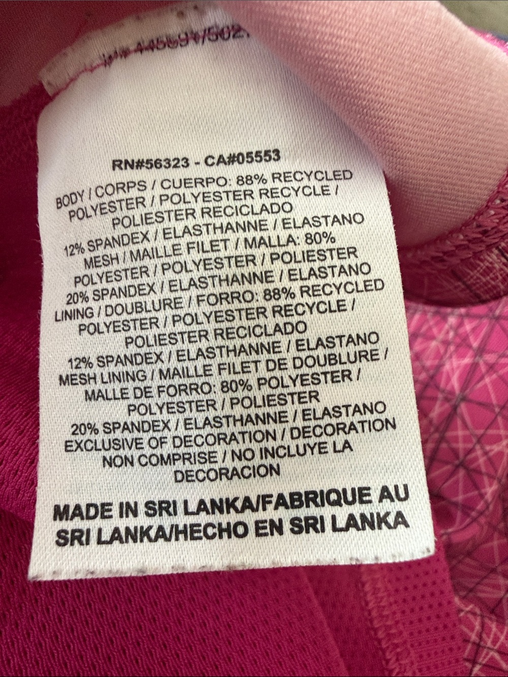 Nike Women's Pink Abstract Racerback Tank, size small - Picture 7 of 7